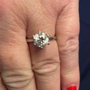 100 facet diamonique  6 prong setting